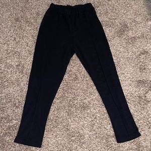 SHEIN, black, high-rise stretchy pants, Medium